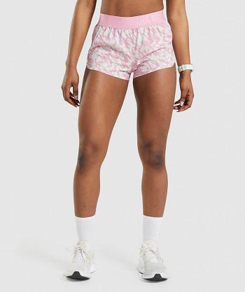 Dámské Šortky Gymshark Tréninková Loose Fit Růžové | CZ 3895HAP